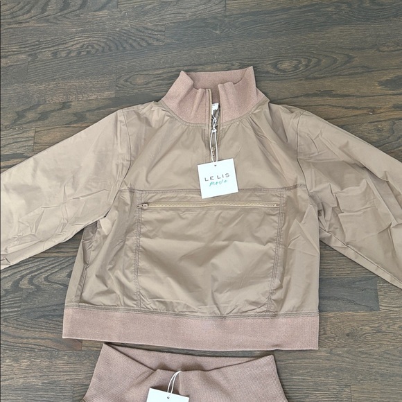 New Track SET 2 Pieces - Tan Le Lis HighEnd Boutique Brand OnTrend Medium Nylon - Picture 2 of 13